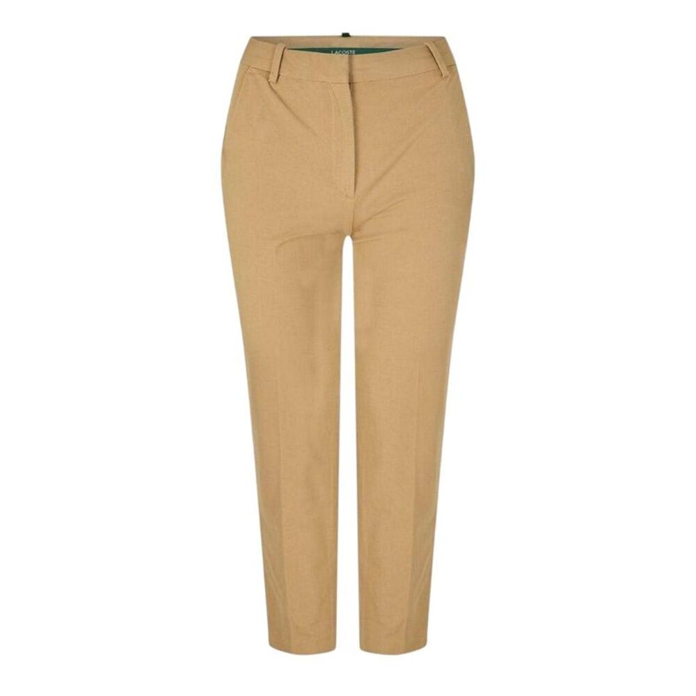 Lacoste Womens/Ladies Cotton Blend Regular Chinos / Tan